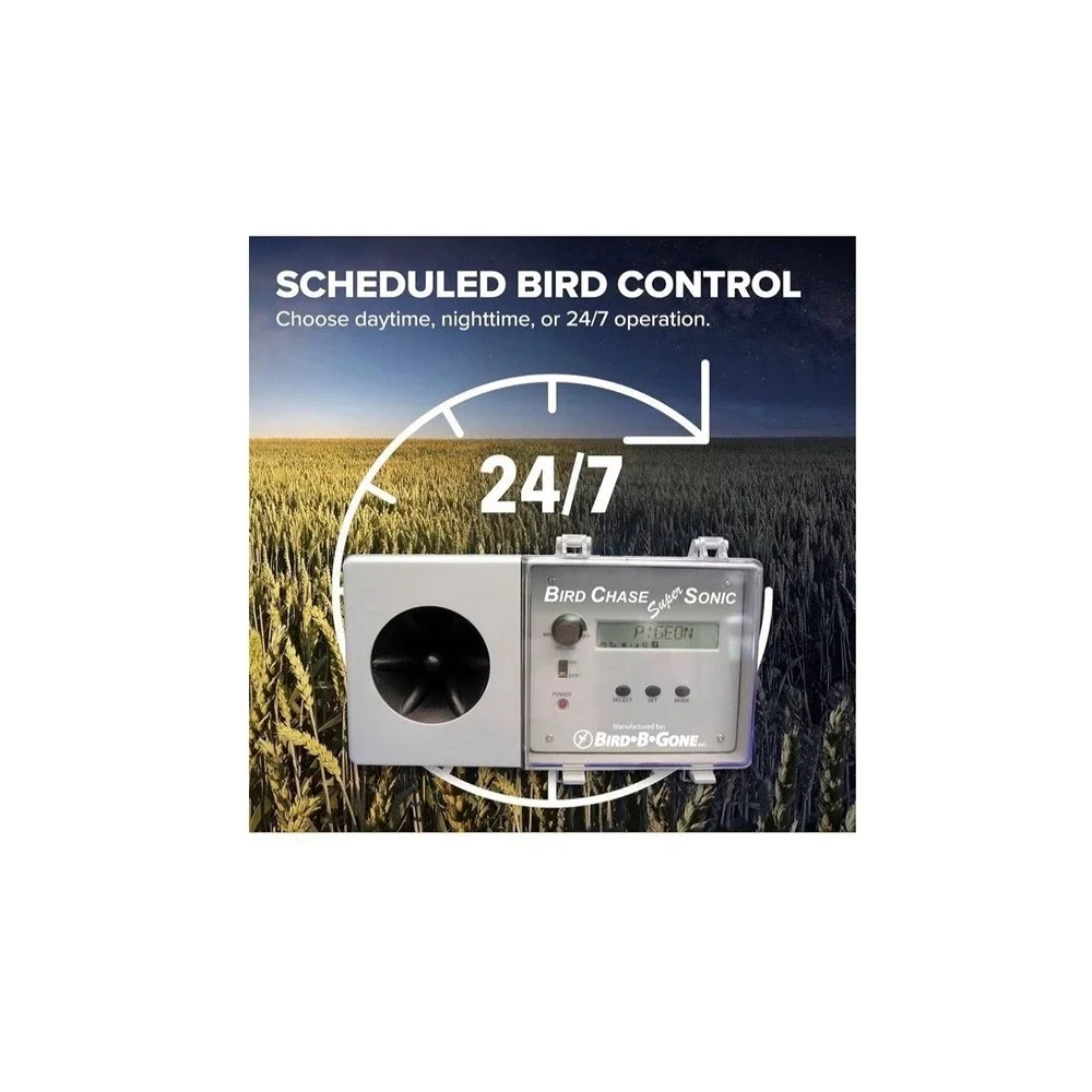 BIRD B GONE MMIB50 BIRD CHASE SUPER SONIC DETERRENT REPELLER NOB